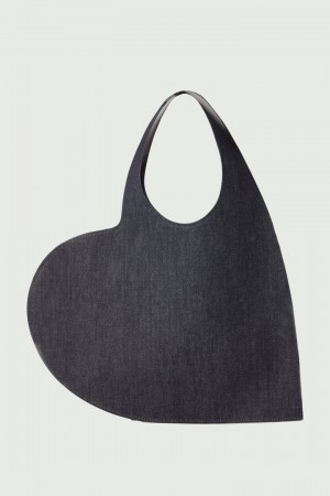 Tote Coperni Denim Heart Mujer Negros | 53890429