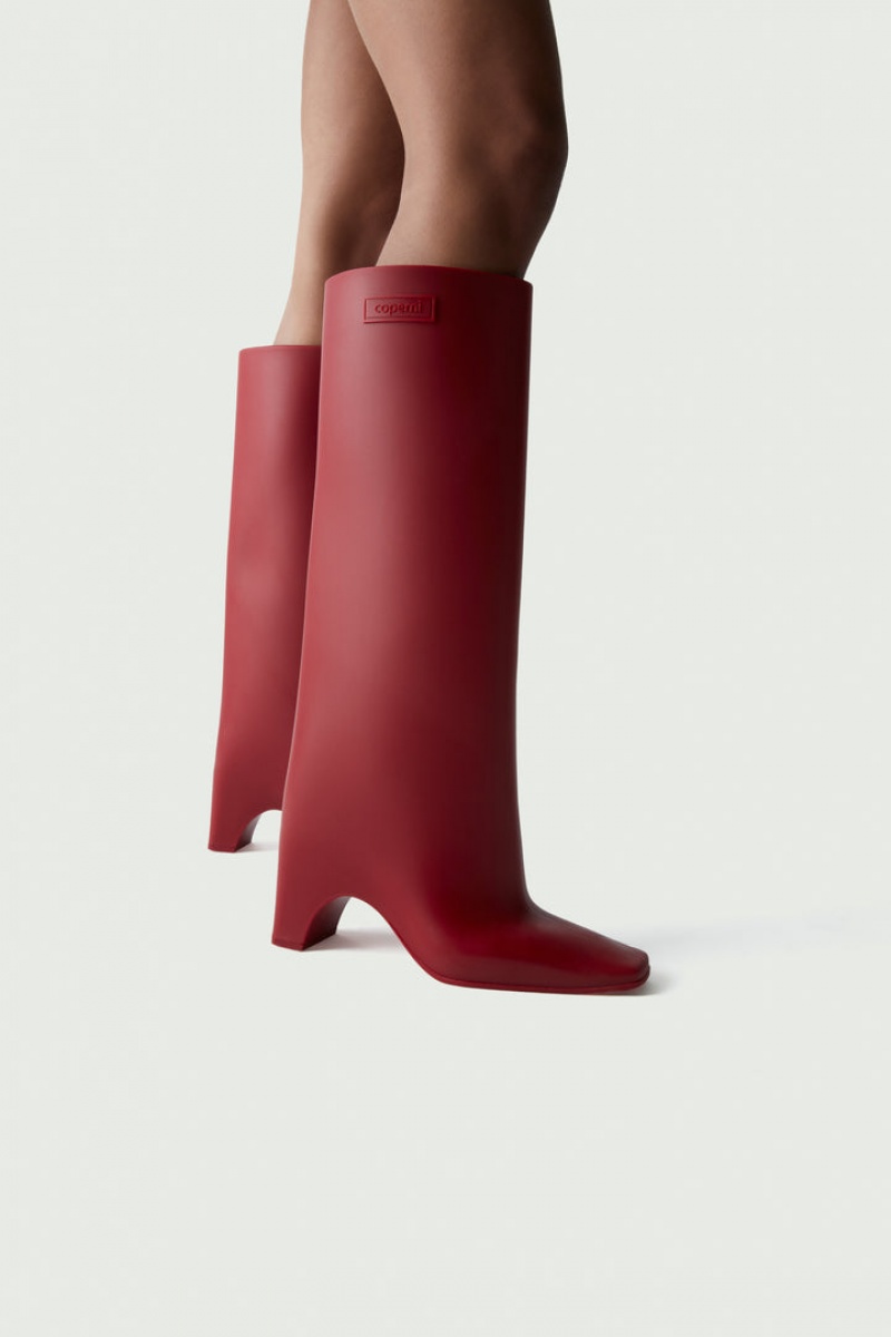 Bridge Boot Coperni Rubber Mujer Rojos | 23704659