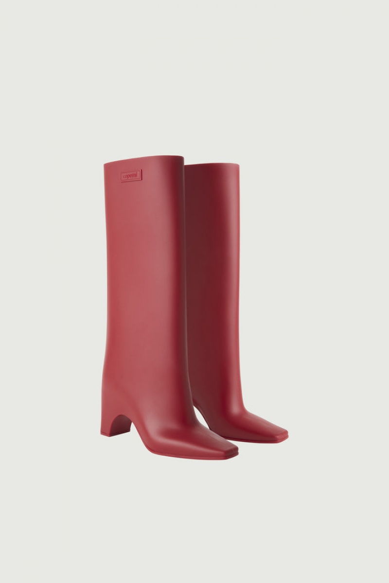 Bridge Boot Coperni Rubber Mujer Rojos | 23704659