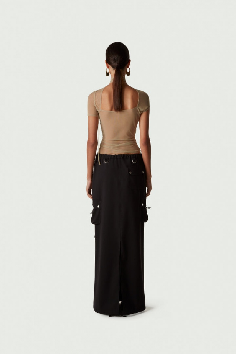 Falda Coperni Tailored Cargo Maxi Mujer Negros | 27153499