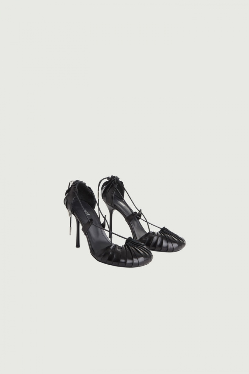 Tacones Coperni Origami Mujer Negros | 76981029