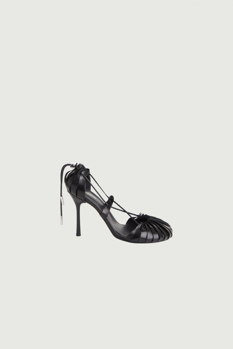 Tacones Coperni Origami Mujer Negros | 76981029