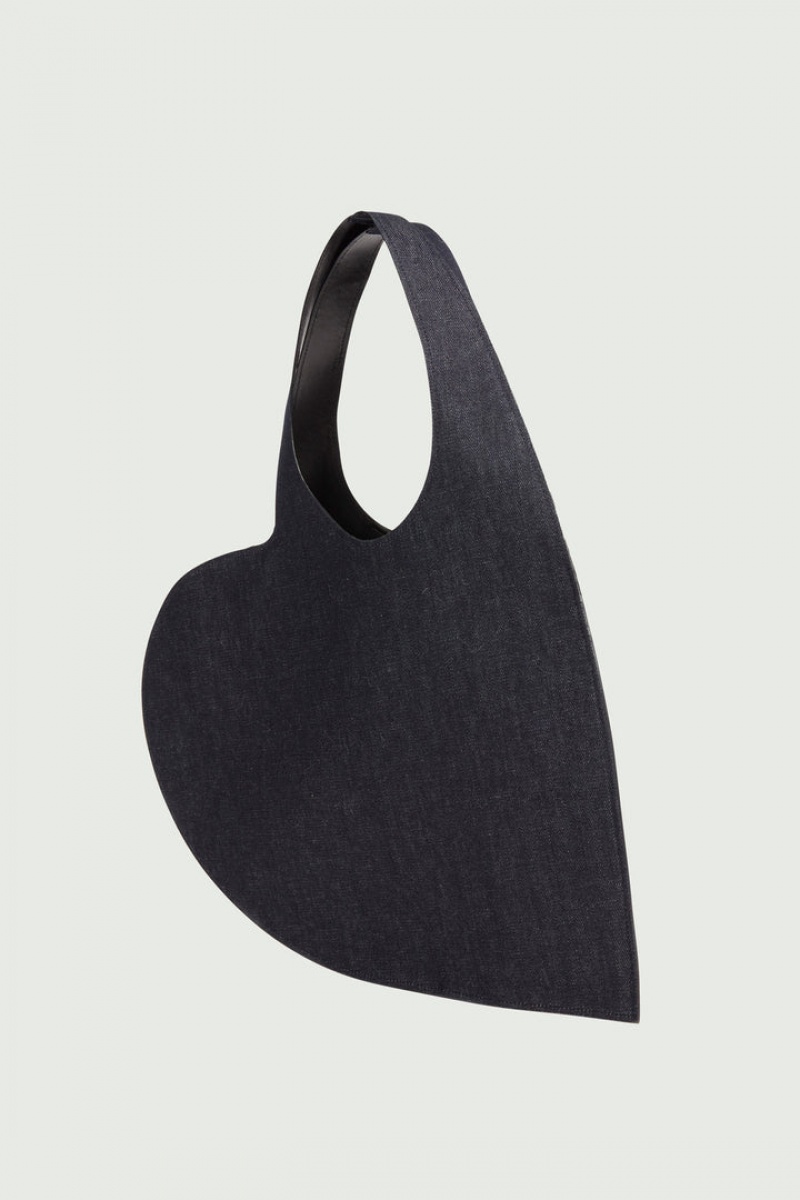 Tote Coperni Denim Heart Mujer Negros | 53890429