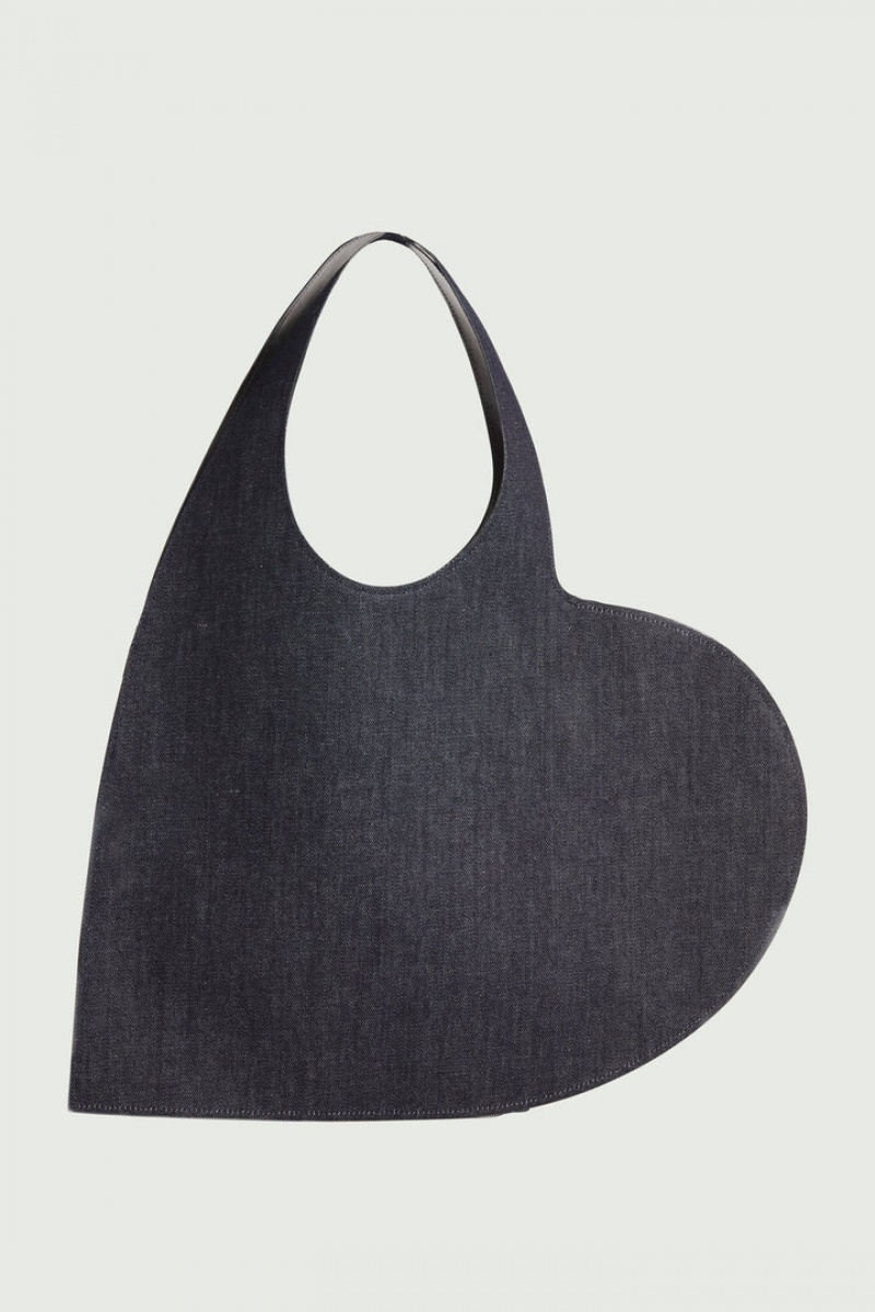 Tote Coperni Denim Heart Mujer Negros | 53890429