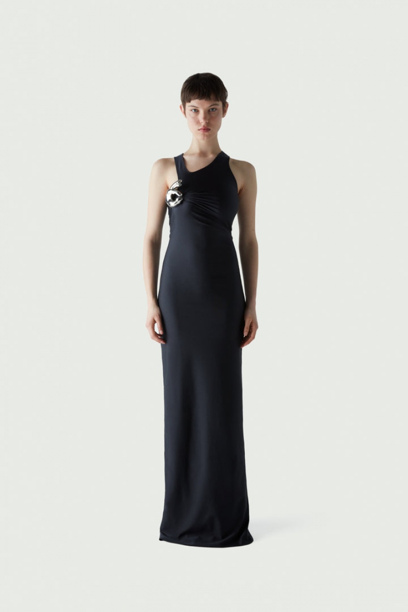 Vestido Coperni Single Emoji Mujer Negros | 87024519